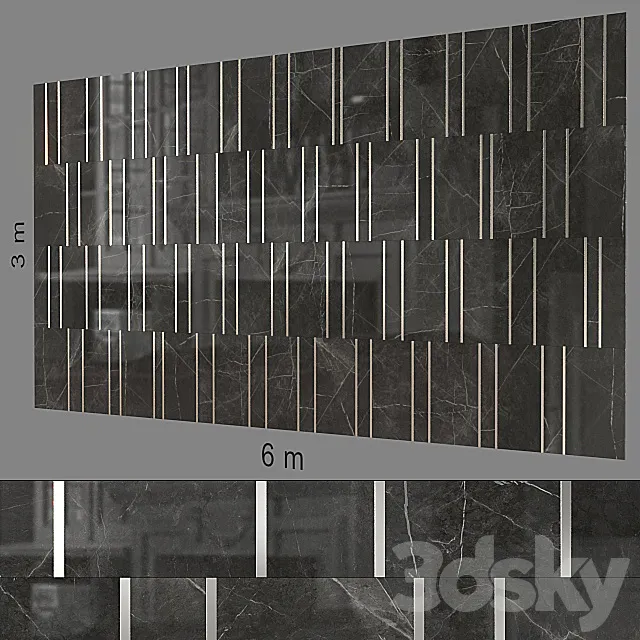 Decorative wall 243. 3D Model Decorative wall 243. 3D Model