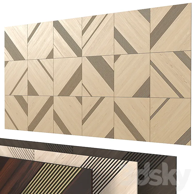 Decorative wall 275. 3D Model