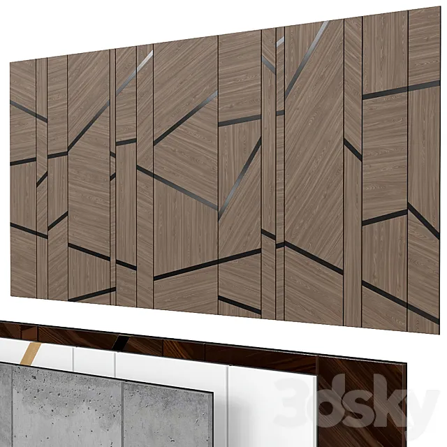 Decorative wall 281. 3D Model