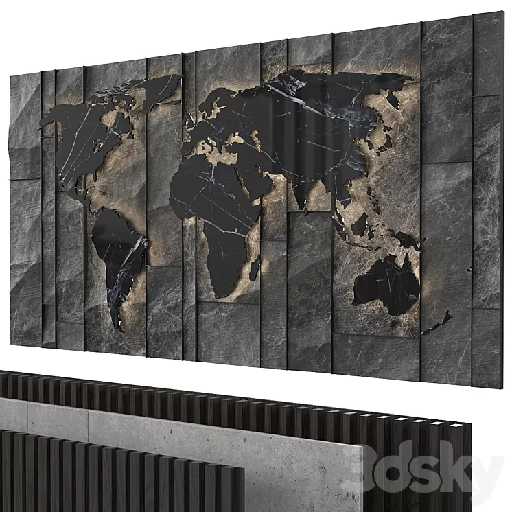 Decorative wall 3D Model Decorative wall 3D Model