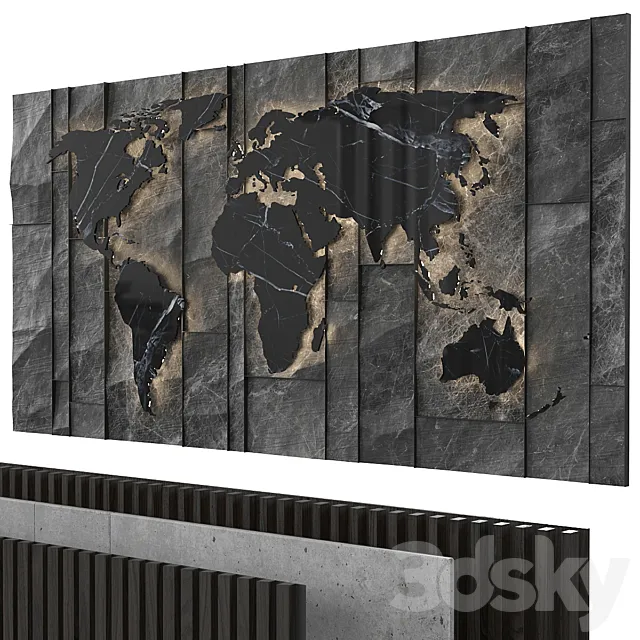 Decorative wall 3DModel Decorative wall 3DModel