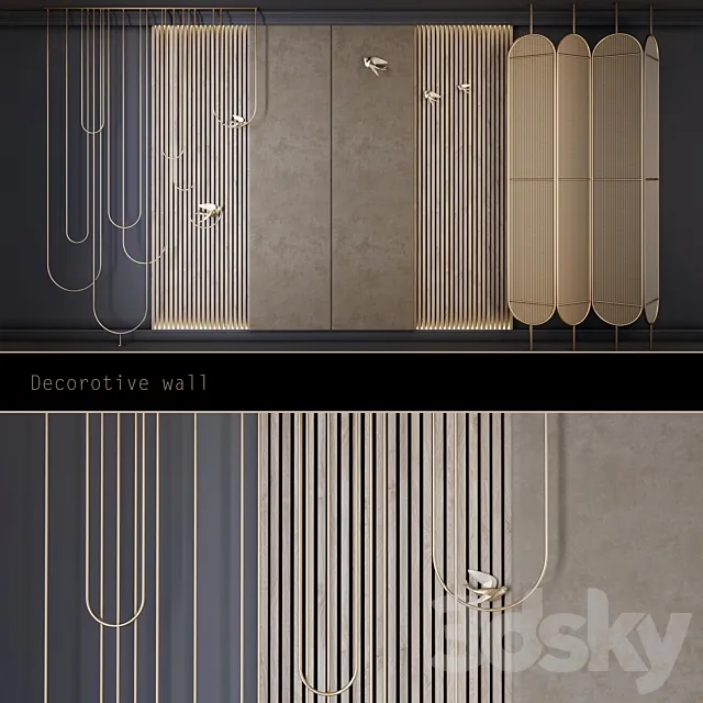 Decorative wall 8 – shirma 3D Model Decorative wall 8 – shirma 3D Model