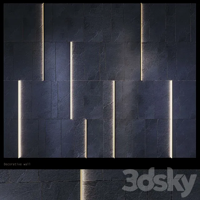 Decorative wall _ PN20 3D Model Decorative wall _ PN20 3D Model