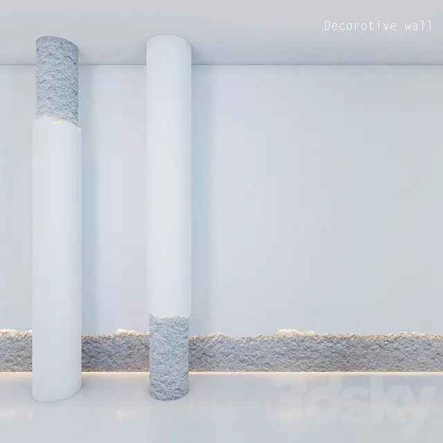 Decorative wall _ stone 3D Model Decorative wall _ stone 3D Model