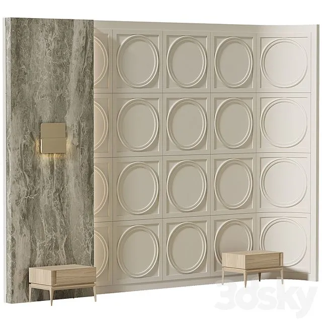 Decorative wall composition 70 3D Model