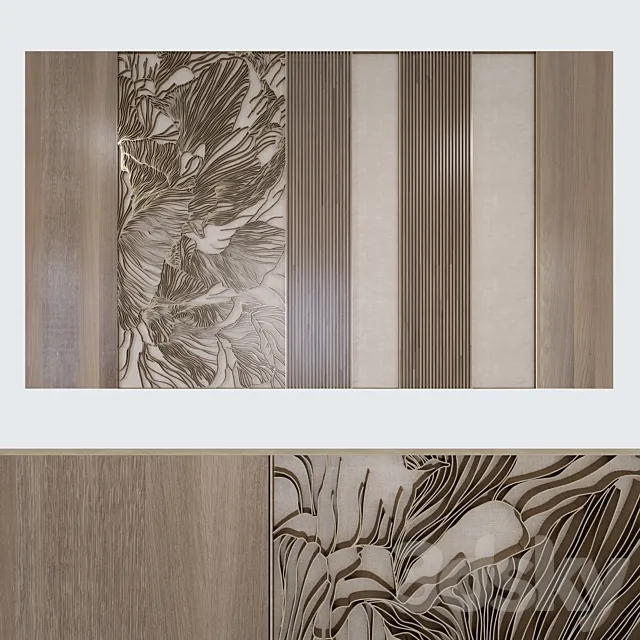 Decorative wall FI01 3D Model Decorative wall FI01 3D Model