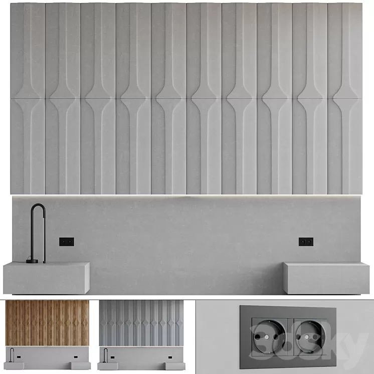 Decorative wall panel 006 3D Model Free Download