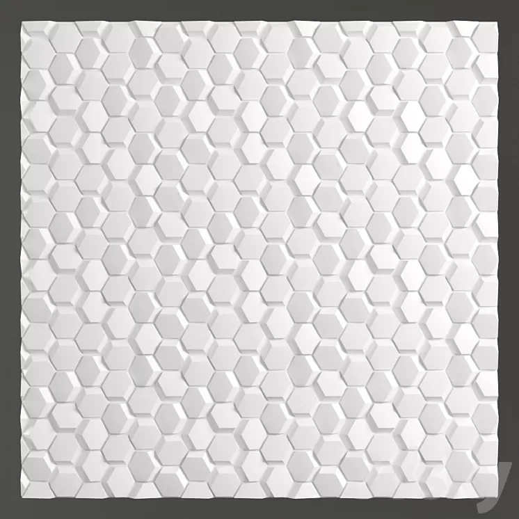 Decorative wall panel 01 3D Model