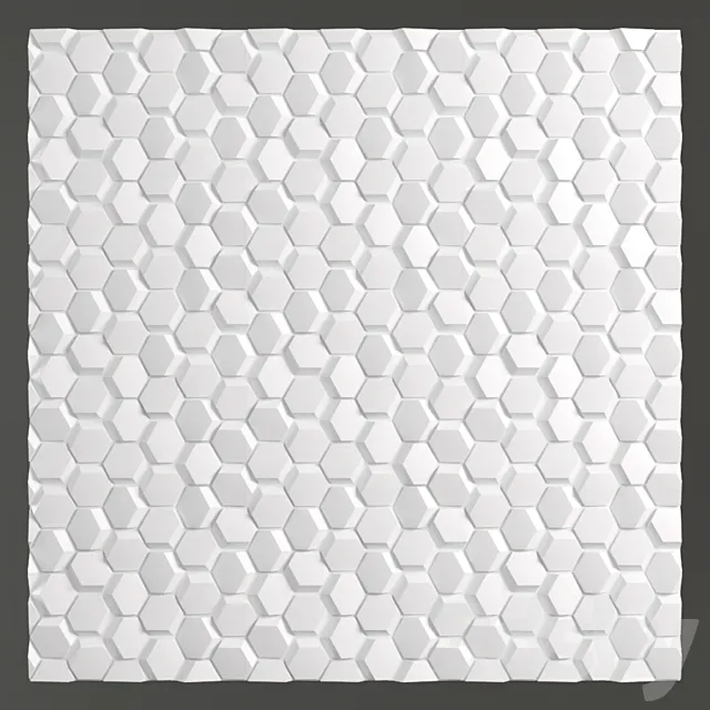 Decorative wall panel 01 3DModel