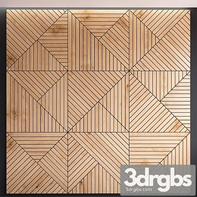 Decorative wall panel 02 3D Model Download Decorative wall panel 02 3D Model Download