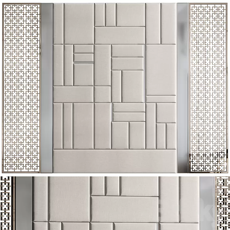 Decorative wall panel №11 3D Model Free Download