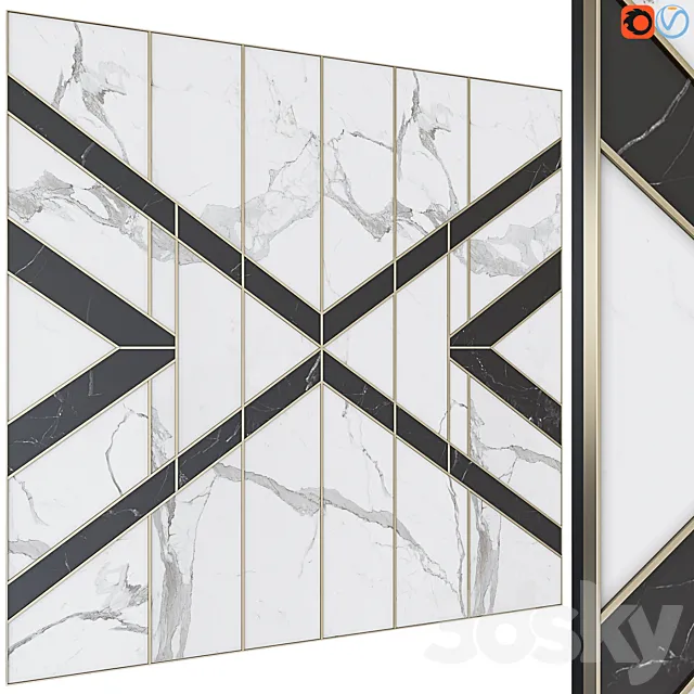 Decorative wall panel 24 3D Model Decorative wall panel 24 3D Model