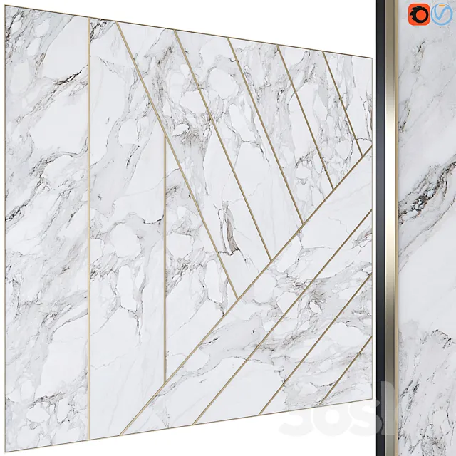 Decorative wall panel 26 3D Model