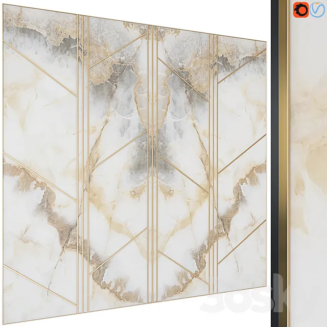 Decorative wall panel 34 3D Model Decorative wall panel 34 3D Model