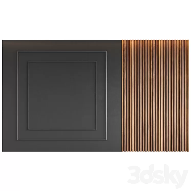 Decorative wall panel 3D Model