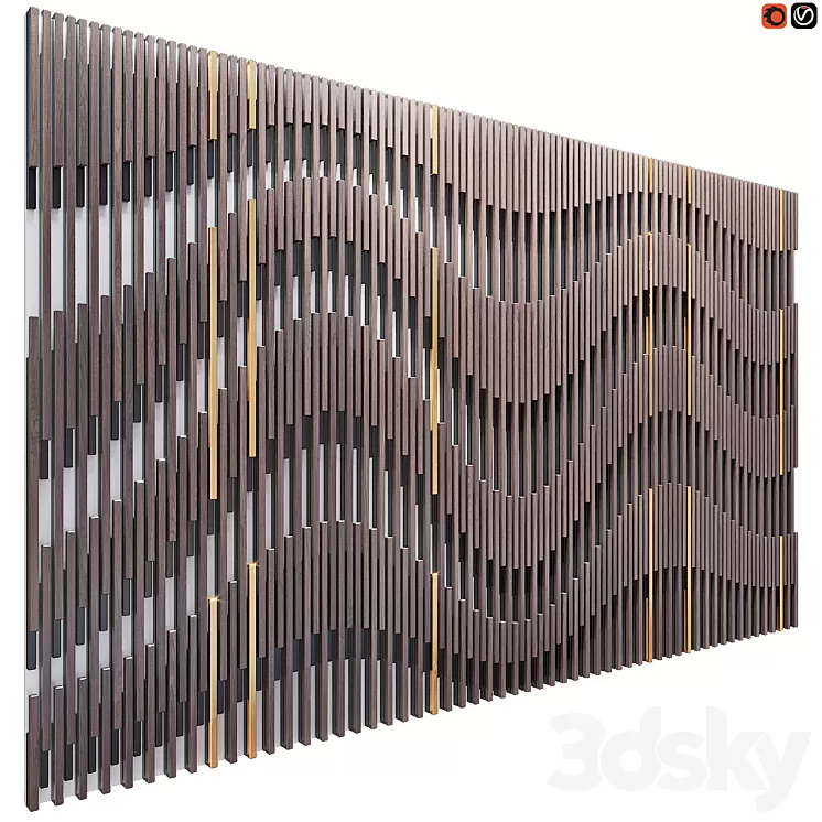 Decorative wall panel 46 3D Model Decorative wall panel 46 3D Model