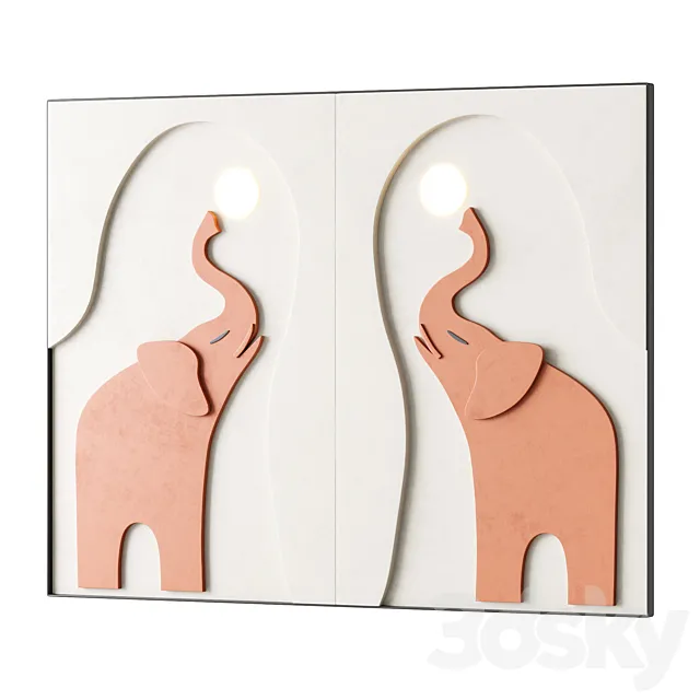 Decorative Wall panel 54 3D Model