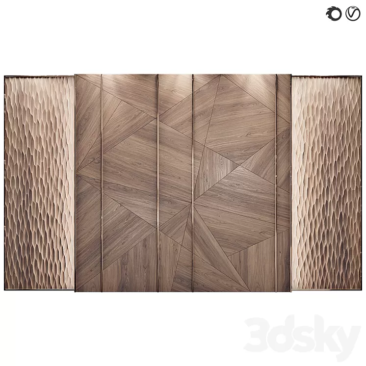 Decorative wall panel 85 3D Model Free Download