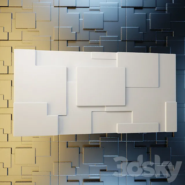 Decorative wall panel Artpole Space E 3D Model Decorative wall panel Artpole Space E 3D Model