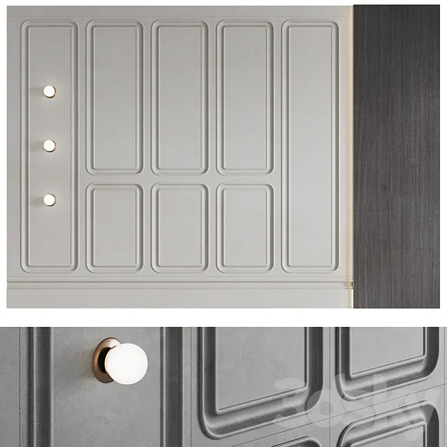 Decorative wall panel №11 3D Model Decorative wall panel №11 3D Model