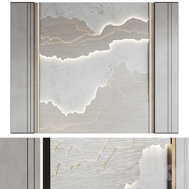 Decorative wall panel №7 3D Model Decorative wall panel №7 3D Model