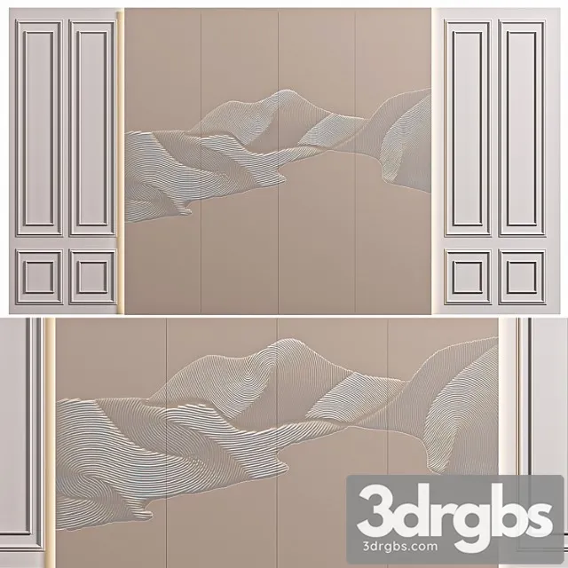 Decorative Wall Panel For Interior 1 3D Model Download