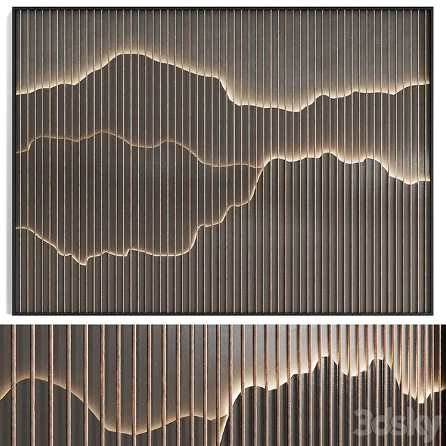 Decorative Wall Panel N9 3D Model