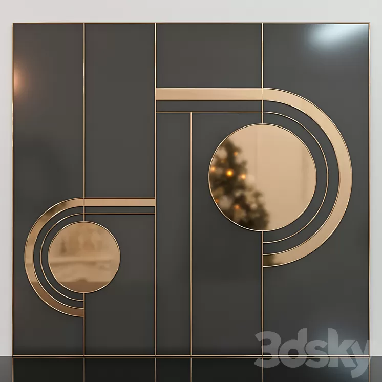 Decorative wall panel set-1 3D Model Decorative wall panel set-1 3D Model