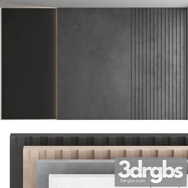Decorative Wall Panel Set 41 3D Model Download