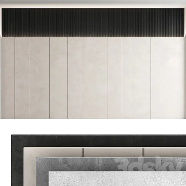 Decorative wall panel set 51 3D Model Decorative wall panel set 51 3D Model