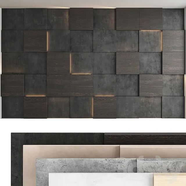 Decorative wall panel set 54 3DModel Decorative wall panel set 54 3DModel