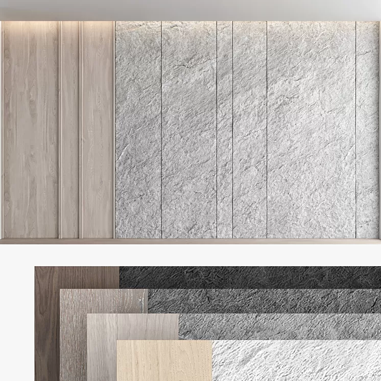 Decorative wall panel set 59 3D Model Free Download Decorative wall panel set 59 3D Model Free Download