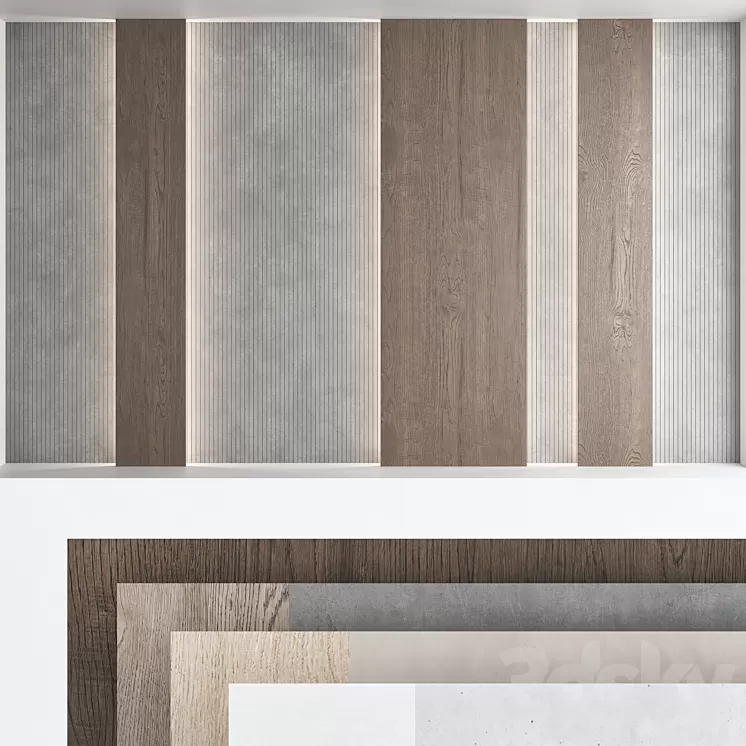 Decorative wall panel set 72 3D Model Free Download Decorative wall panel set 72 3D Model Free Download