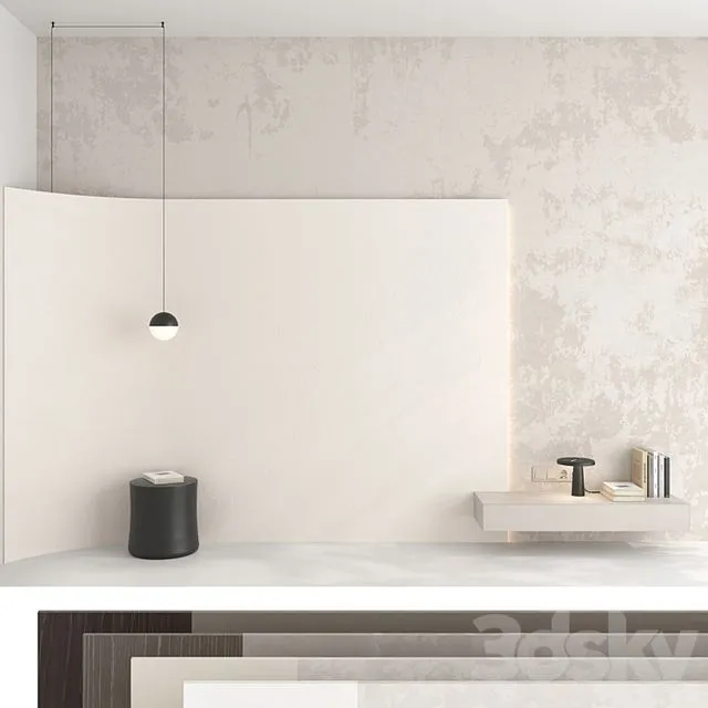 Decorative wall panel set 88 3D Model Decorative wall panel set 88 3D Model