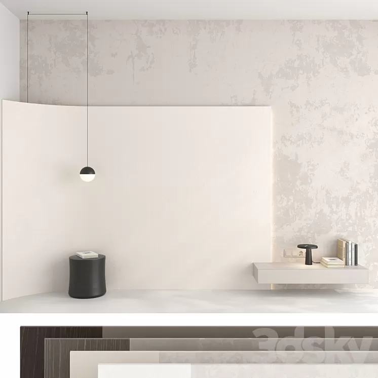 Decorative wall panel set 88 3D Model Free Download