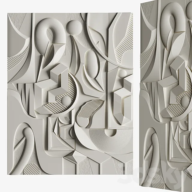 Decorative wall panel_Devil’s Purse 3D Model