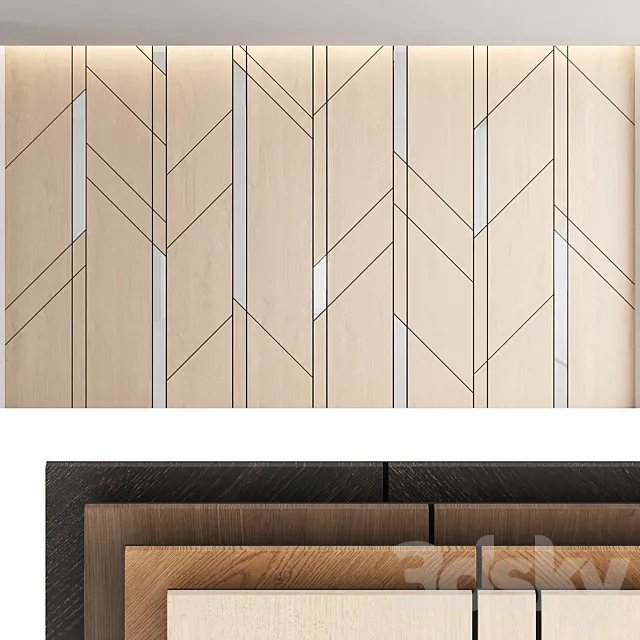 Decorative wall panel_set 11 3DModel Decorative wall panel_set 11 3DModel