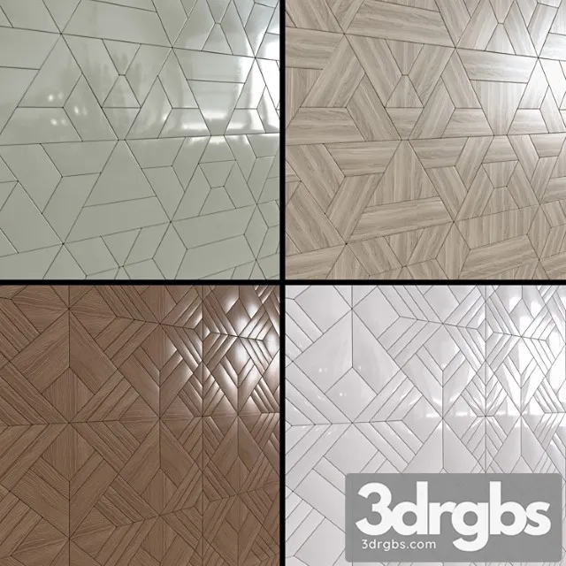 Decorative wall panels 01 3D Model Download