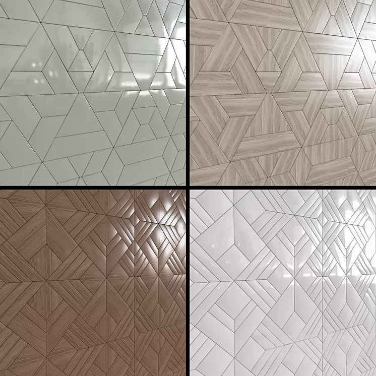 Decorative wall panels 01 3D Model