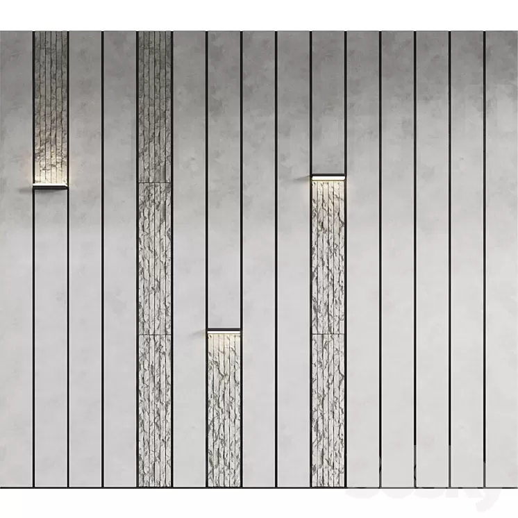 Decorative wall panels 5 3D Model Free Download Decorative wall panels 5 3D Model Free Download