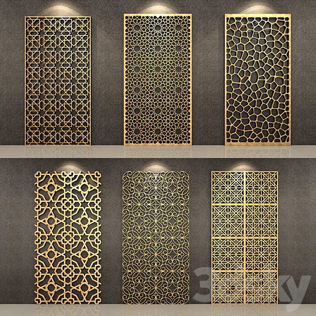 Decorative Wall pattern 3D Model Decorative Wall pattern 3D Model