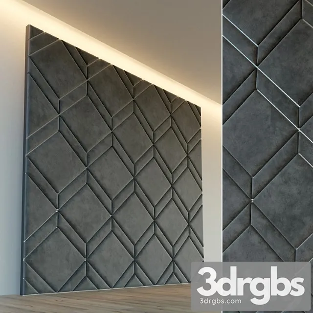 Decorative Wall. Soft Panel 31 3D Model Download