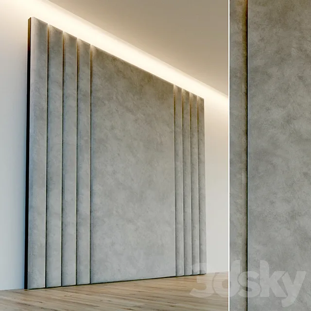 Decorative wall. Soft panel. 71 3D Model Decorative wall. Soft panel. 71 3D Model