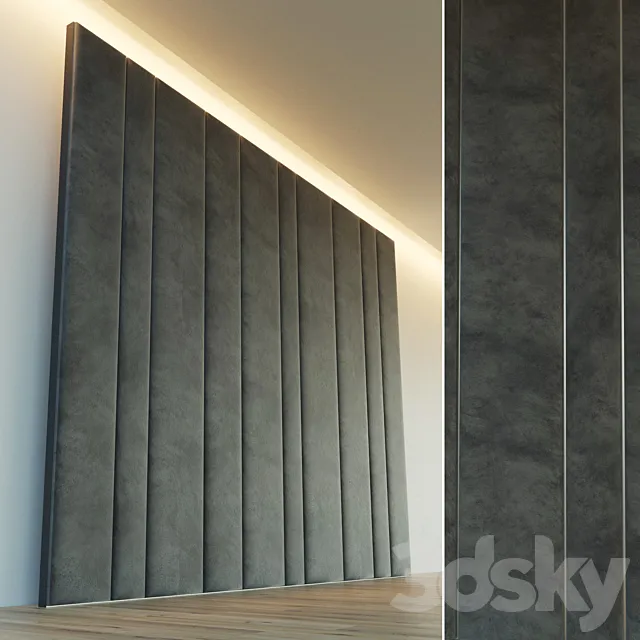 Decorative wall. Soft panel. eight 3DModel Decorative wall. Soft panel. eight 3DModel