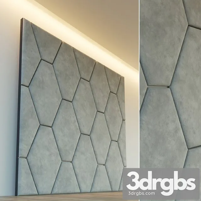 Decorative wall. soft panel. sixteen 3D Model Download