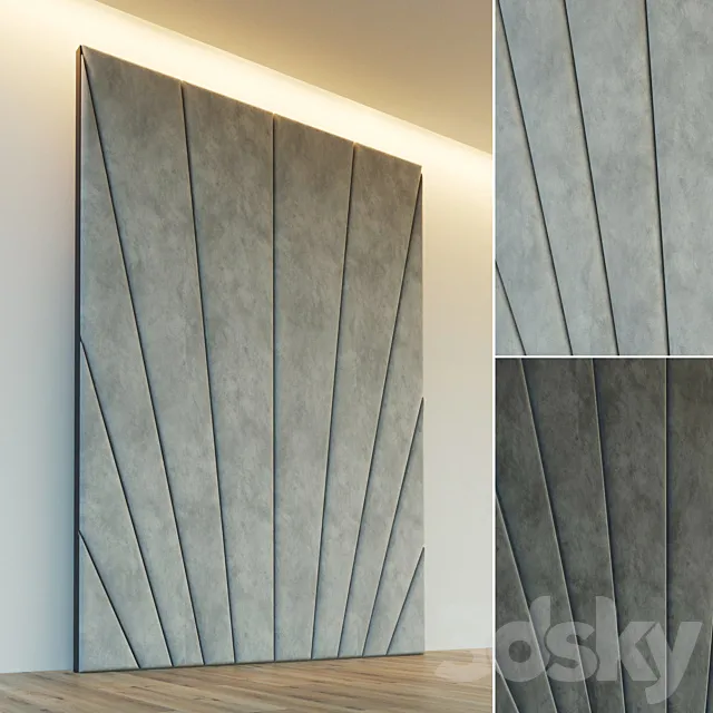Decorative wall. Soft panel. ten 3DModel Decorative wall. Soft panel. ten 3DModel
