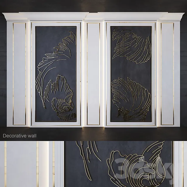 Decorative wall_corall 3D Model