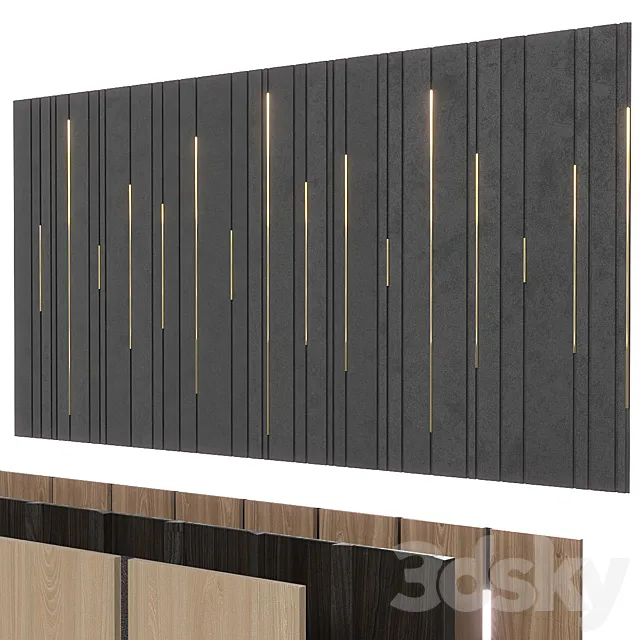 Decorative walls 289. 3DModel