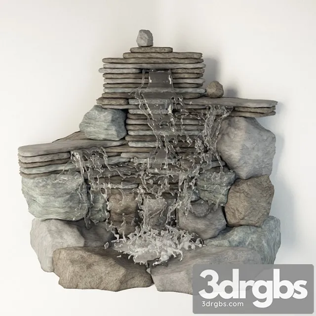 Decorative waterfall 3D Model Download