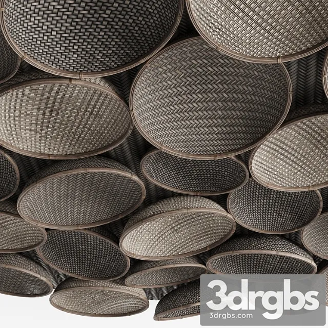 Decorative Wicker Ceiling 3D Model Download